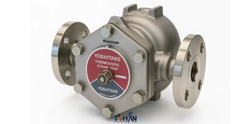تله بخار فلوتر ترموستاتیک یوشی‌تاکی مدل TFS11S مناسب سیستم بخار صنعتی