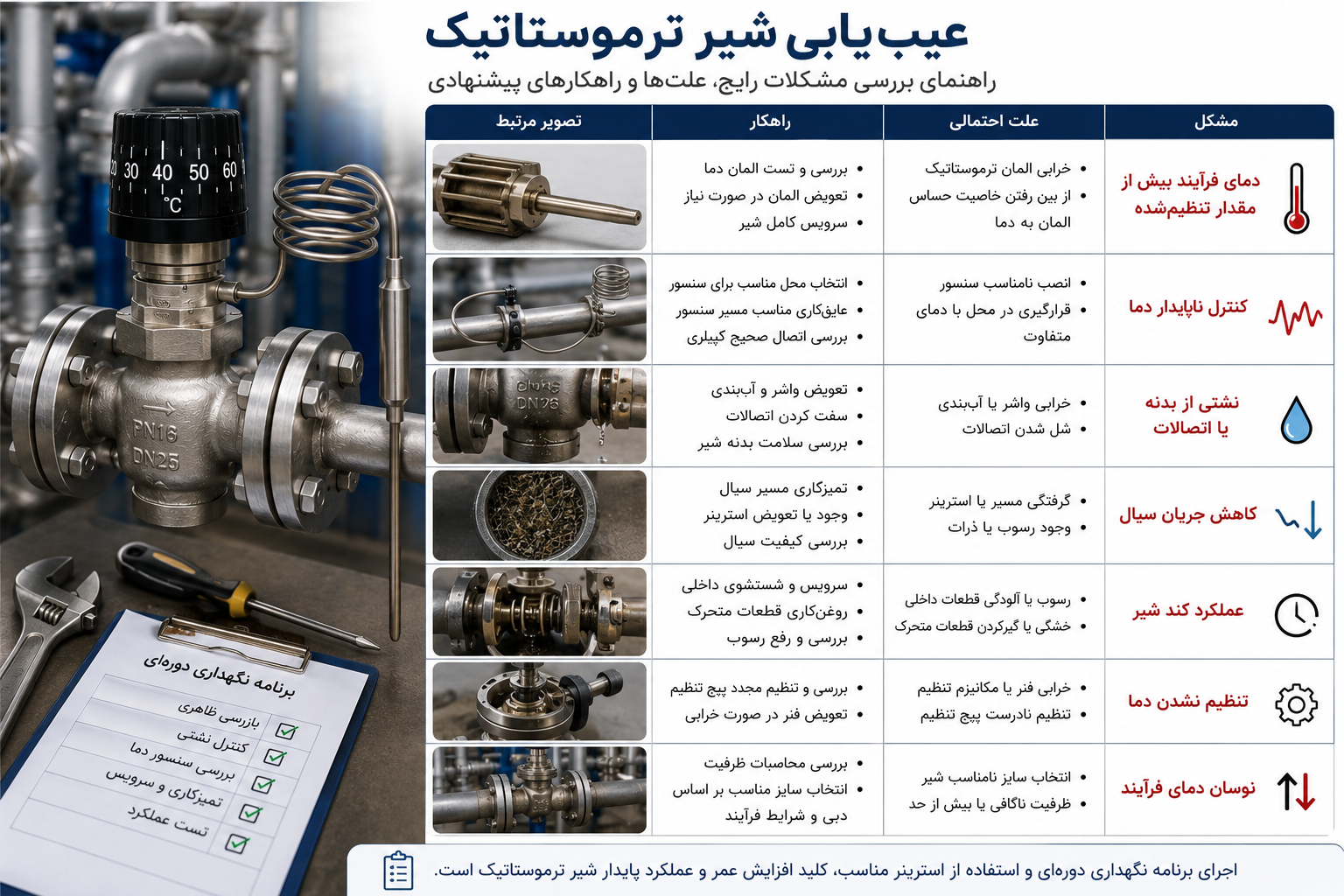 تعمیر تجهیزات کنترل دما